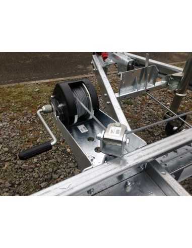 Treuil, cable et support de treuil - Kit pour remorques Porte
