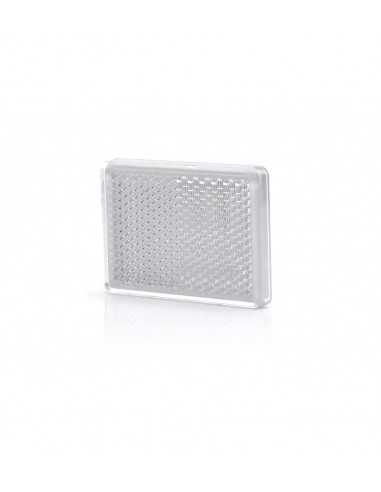 CATADIOPTRE ADHESIF RECTANGLE BLANC - 55 x 40 mm