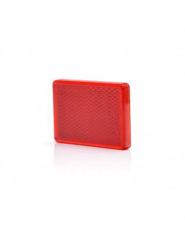 CATADIOPTRE ADHESIF RECTANGLE ROUGE - 55 x 40 mm