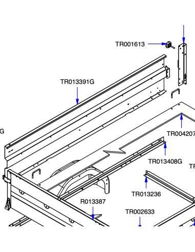 Longeron GAUCHE pour remorque Trigano RB200 / NFB200